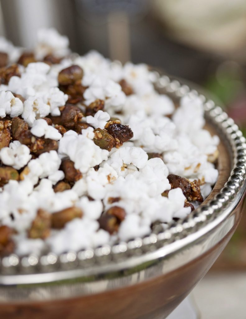 Popcorn with Sesame-Glazed Pistachios