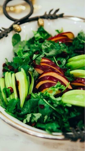 Christmas Brunch Apple Cranberry Walnut Salad