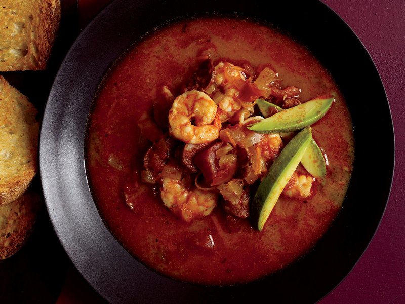 smoky shrimp chorizo soup