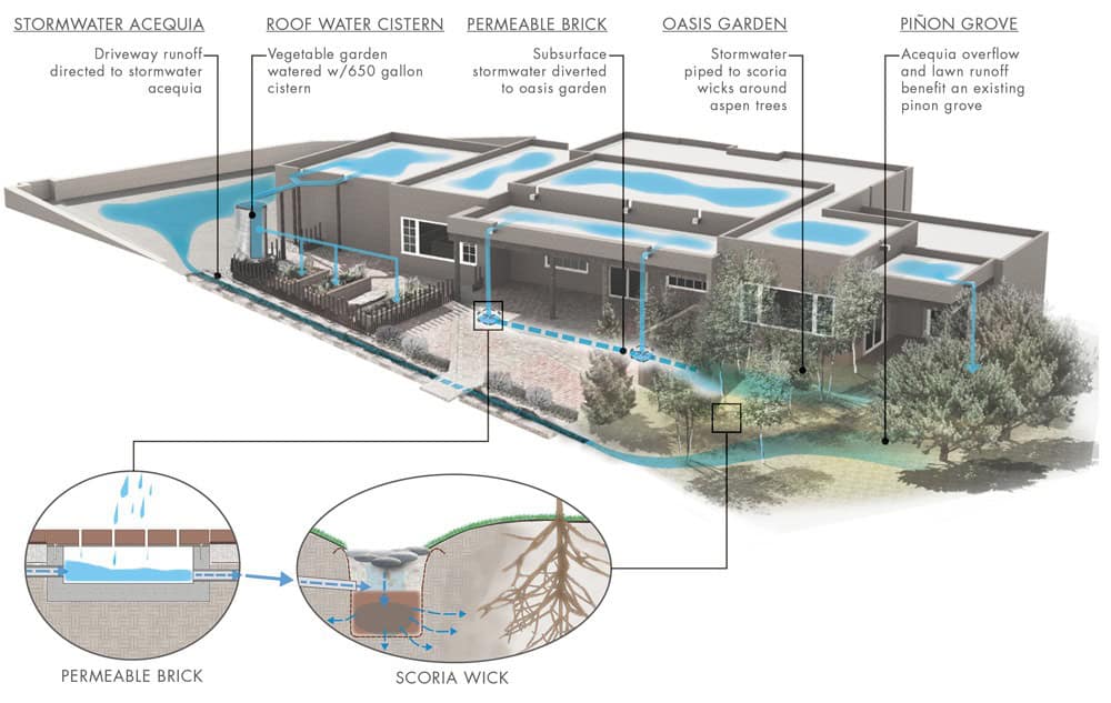 Santa Fe Landscape Garden Design Water Conservation