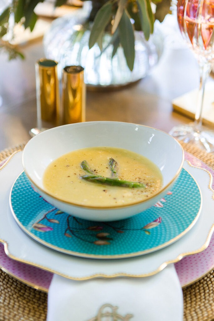 spring entertaining simply elegant asparagus soup