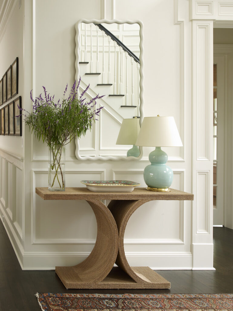 Meg Braff Designs Southampton home entry foyer