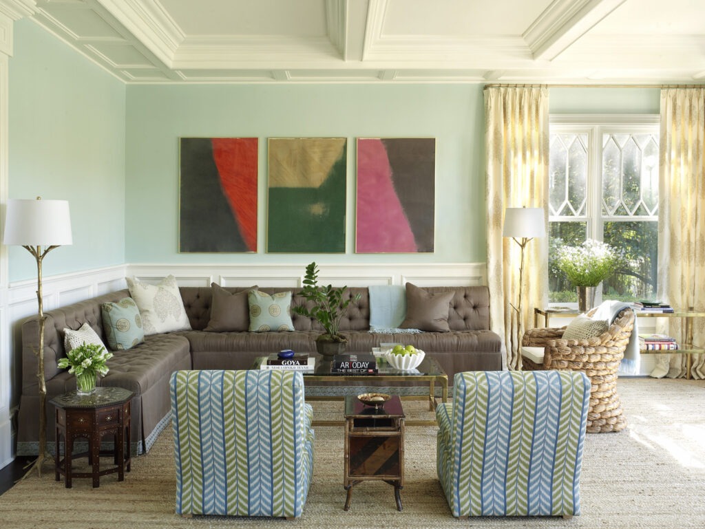 Meg Braff Designs Southampton home living room