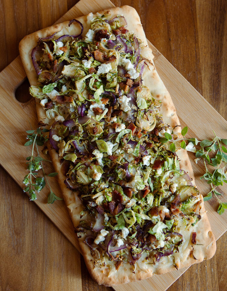 Brussels Sprouts and Bacon Flatbread
