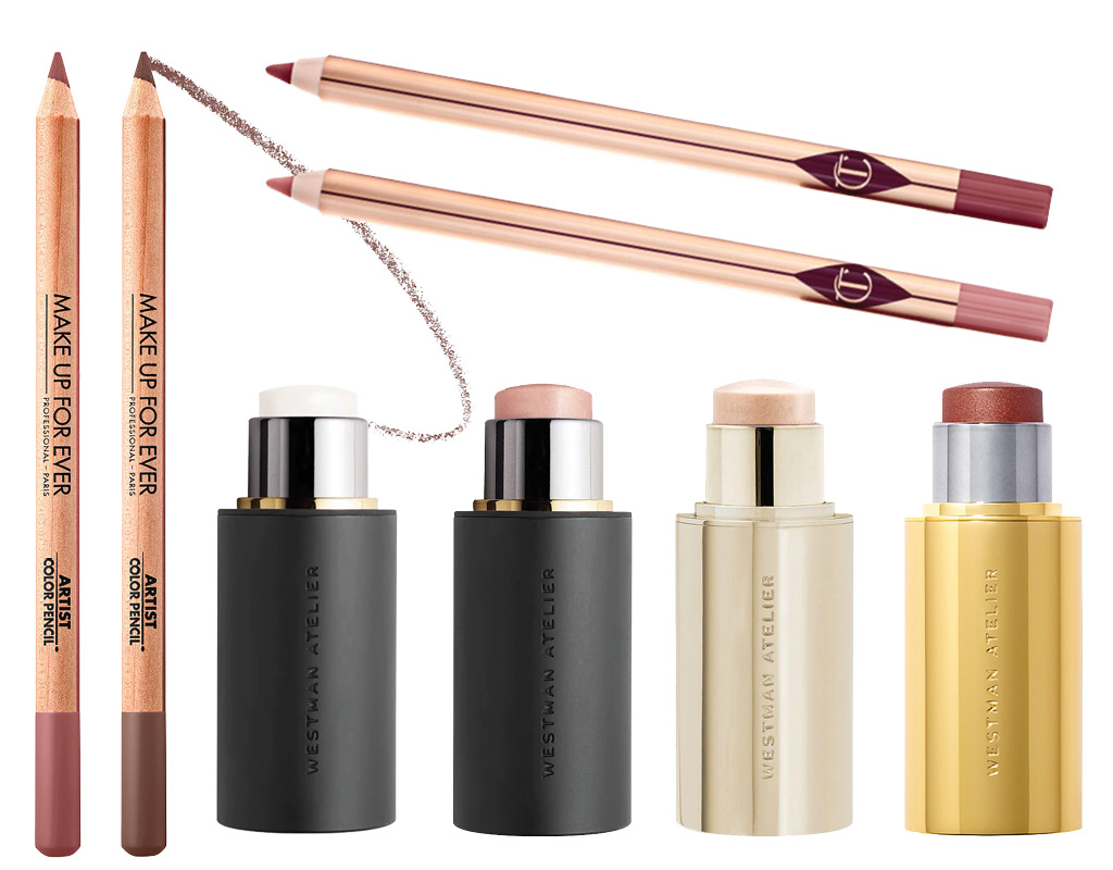 beauty picks: nude lip pencils and highlighters