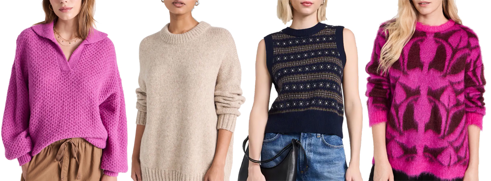 Sweaters on sale at the Shopbop Black Friday Sale